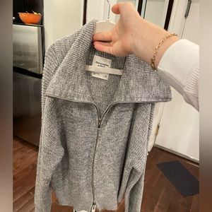 Grey Abercrombie sweater